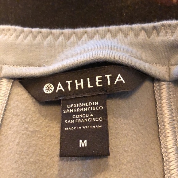 Athleta Beautiful Dusty Green Moto Style Long Sleeve Sport Jacket Size M - Picture 14 of 14